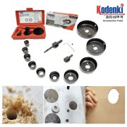 Holesaw Kit Set 13 Pcs – Mata Bor untuk Kayu, Pipa PVC & Gypsum - Image 4