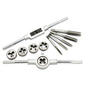 Tap Die Set 12 Pcs Hand Threading Tool Set Snai Senai Baut Ulir Manual Lengkap - Image 2