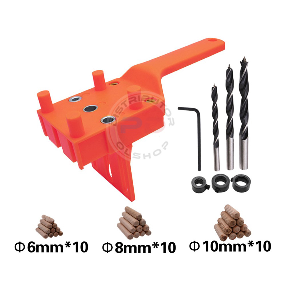2ff150cb319da69f8feaba862e82abff Pocket Hole Jig Drill Bits Set Woodworking Alat Pembuat Sambungan Sekrup Kayu Meja Lemari Rak - Image 1