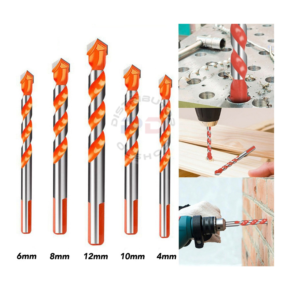 372cc2413feeadc3eb7a0e8a233ed80f Multi Function Drill Bit Set Mata Bor Serbaguna Beton Besi Kayu Aluminium Kaca Universal - Image 1