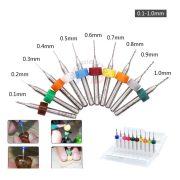 Set Mata Bor PCB Tungsten 10 Pcs – Micro Drill Bit untuk CNC