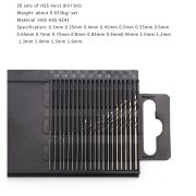 Set Mata Bor Micro PCB 20 Pcs 0.3–1.6 mm untuk Mini Drill - Image 3