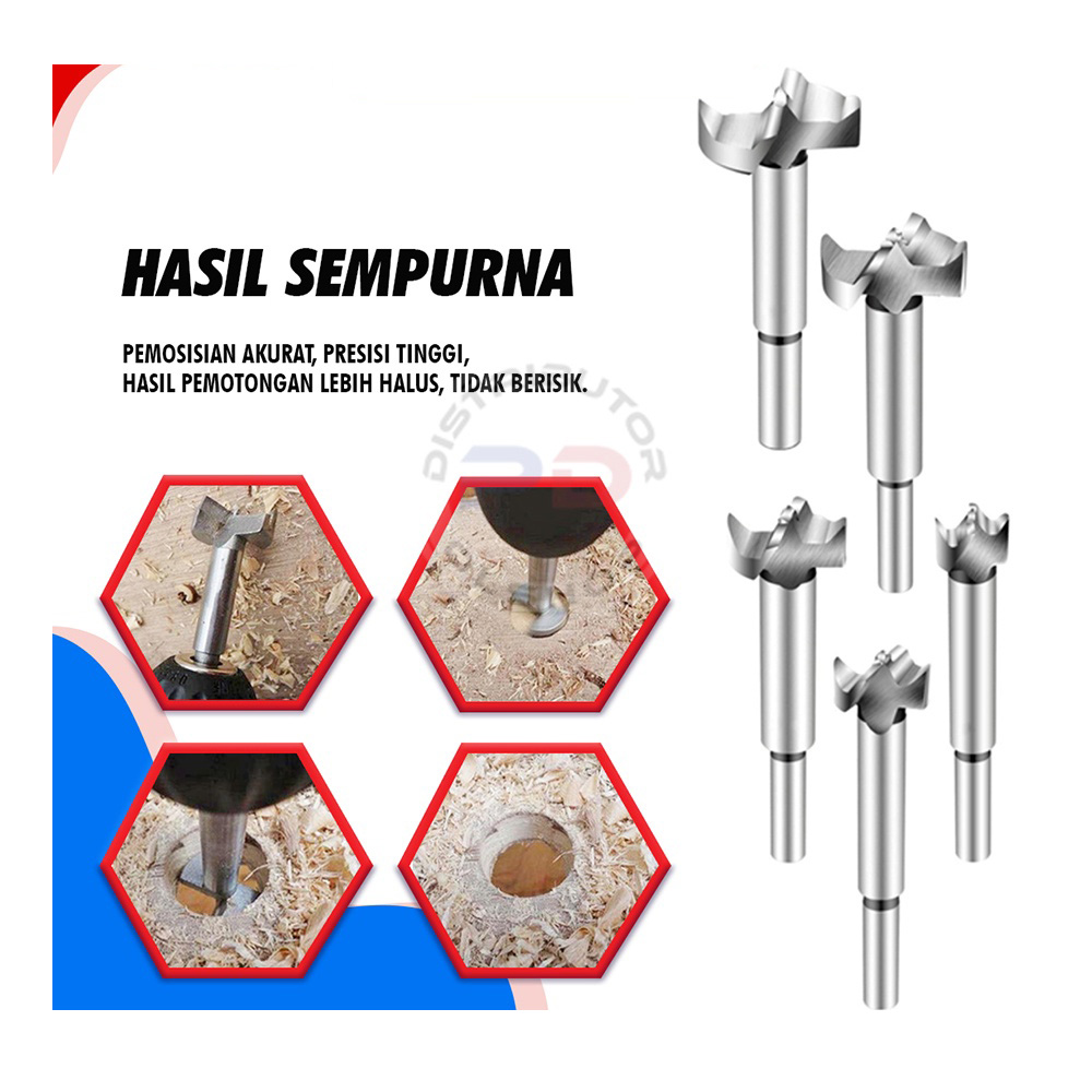 e08f31e4dcafeb24372e9a7c0866403f Forstner Drill Bit Set Mata Bor Kayu Papan Engsel Laci Lemari Furniture Woodworking - Image 1