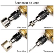 Chuck Key 10mm Adaptor Kepala Bor ke Gerinda 4 Inch M10 Converter Drill Grinder Universal - Image 3