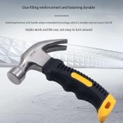 Palu Kambing Mini 8 Oz Gagang Karet Fiber Claw Hammer Serbaguna - Image 2