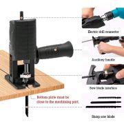 Adaptor Jigsaw untuk Mesin Bor Reciprocating Saw Adapter Gergaji Kayu Universal - Image 2