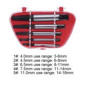 Tap Balik Set 5 PCS Screw Extractor Pembuka Baut Patah Rusak Ulir Macet - Image 3