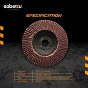 Mata Gerinda Flap Disc 4 Inch – Amplas Tumpuk untuk Kayu dan Besi - Image 3