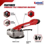 Mesin Kop Getar Keramik Cordless 21V Tile Vibrator Alat Perata Pasang Ubin Lantai - Image 2