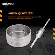SDS Hollow Core Drill Bit Adaptor 30mm 35mm 40mm Kepala Mata Bor Beton Core Drill - Image 3