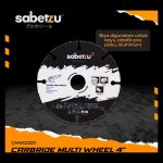 Carbide Multi Wheel 4 Inch Mata Gerinda Potong Kayu PVC Besi Multi Material