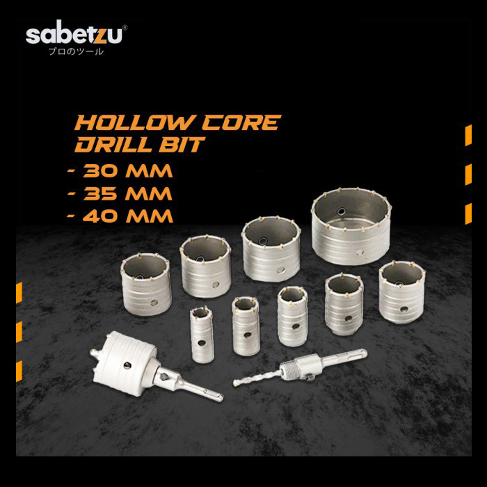 sg-11134201-7rbme-lnibrn53m39h5a SDS Hollow Core Drill Bit Adaptor 30mm 35mm 40mm Kepala Mata Bor Beton Core Drill - Image 1