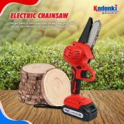 Mini Cordless Chainsaw Mesin Gergaji Kayu Baterai Tanpa Kabel Portable Power Saw - Image 3