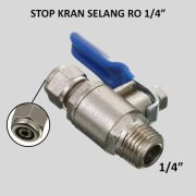 Fitting Konektor Ball Valve 1/2 ke 1/4 Selang – Stop Kran RO Filter - Image 2