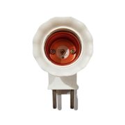 Fitting Lampu E27 Steker Colokan Dinding Fiting Lampu Tembok Socket Universal - Image 3