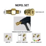 Adapter Nepel Konektor Quick Release untuk Gun Jet Cleaner Pressure Washer