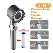 Shower Head Turbo High Pressure Water Saving Adjustable Kepala Pancuran Hemat Air
