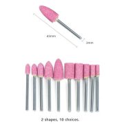 Mounted Stone Set 3mm Osco Mata Gerinda Amplas Poles Bubut Besi Kayu Plastik - Image 2