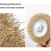 Mata Bor Sikat Kawat Besi Mangkok 5PCS Wire Brush Penghilang Karat Pembersih Logam - Image 2