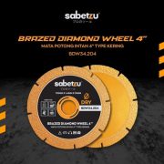 Mata Gerinda Potong Brazed Diamond Wheel 4 Inch Tipis Multi Fungsi Dry Wet Saw Blade Gurinda - Image 2