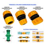 Nepel Konektor Selang Air 1/2, 3/4, 5/8 Inch – Adaptor Male Female Kuat & Anti Bocor