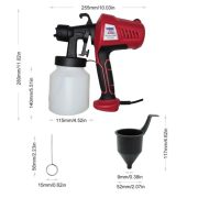 Electric Spray Gun Mesin Semprot Cat Minyak Air Kayu Besi Furniture Nozzle Kuningan - Image 3