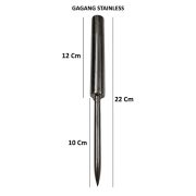 Ice Pick Pemecah Es Batu Alat Penghancur Es Balok Kuat Tajam Stainless Steel - Image 2