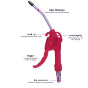Air Duster Spray Gun Pneumatic Air Blow Kompresor Quick Connect Coupler Pembersih Debu Kotoran - Image 2